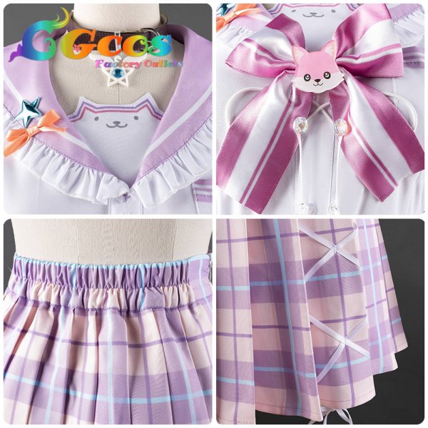 画像8: 一部在庫 バーチャルYouTuber VTuber 制服 博衣こより  コスプレ衣装 (8)