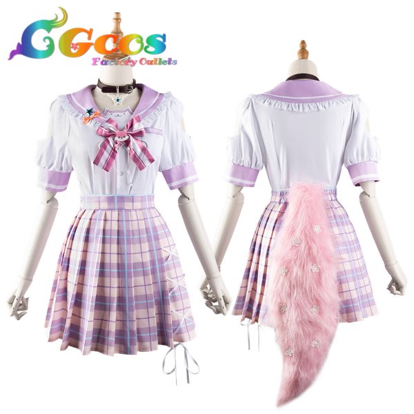 画像7: 一部在庫 バーチャルYouTuber VTuber 制服 博衣こより  コスプレ衣装 (7)