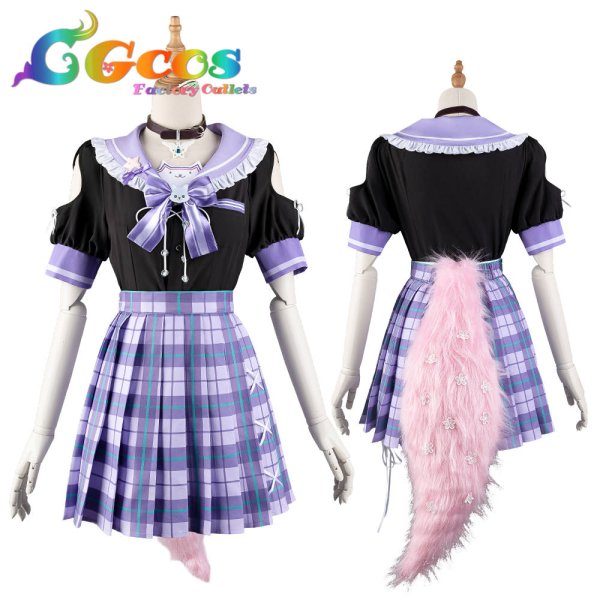 画像11: 一部在庫 バーチャルYouTuber VTuber 制服 博衣こより  コスプレ衣装 (11)