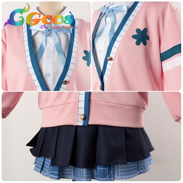 画像6: 学園アイドルマスター 学マス コスプレ 花海佑芽 制服 コスプレ衣装 (6)