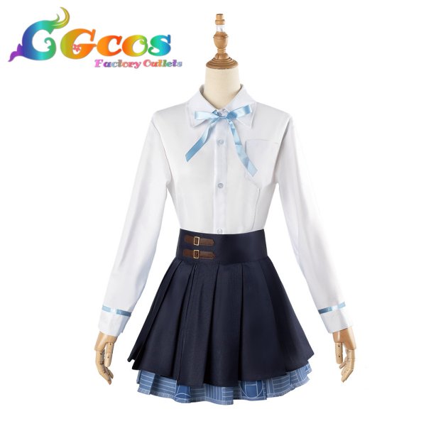 画像4: 学園アイドルマスター 学マス コスプレ 花海佑芽 制服 コスプレ衣装 (4)