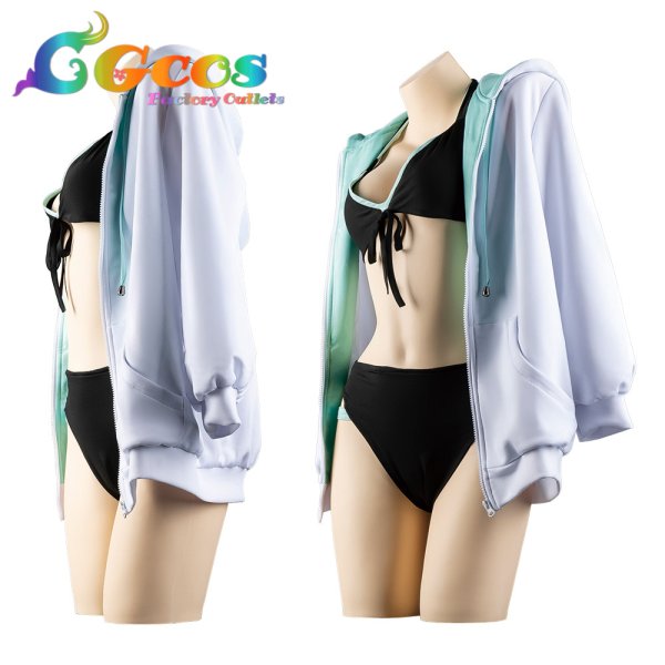 画像2: 学園アイドルマスター 学マス コスプレ 月村手毬 水着 コスプレ衣装 (2)