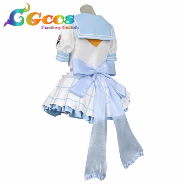 画像2: ブルーアーカイブ 霞沢ミユ セーラー服 コスプレ衣装 (2)