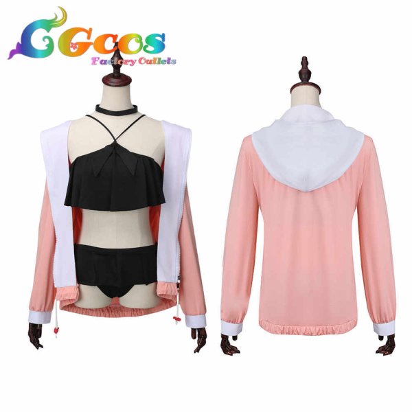 画像3: ブルーアーカイブ 静山マシロ 水着 コスプレ衣装 (3)