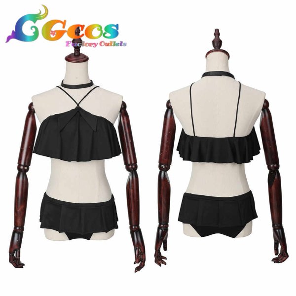 画像2: ブルーアーカイブ 静山マシロ 水着 コスプレ衣装 (2)