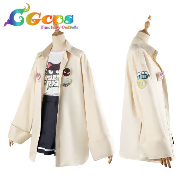 画像2: ブルーアーカイブ -ive aLIVE! 柚鳥ナツ コスプレ衣装 (2)