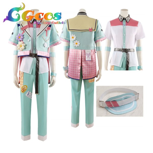 画像3: あんさんぶるスターズ! クロススカウト?ハッピーチャーム/Sunny Side 明星スバル 春川宙 漣ジュン コスプレ衣装 (3)