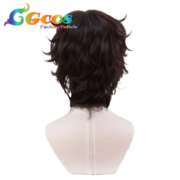 画像2: 文豪ストレイドッグス　ウィッグ　太宰治　コスプレ衣装 (2)