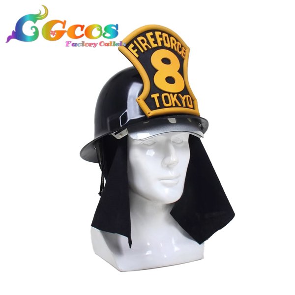 画像2: 炎炎ノ消防隊 秋樽桜備 ヘルメット コスプレ道具 (2)