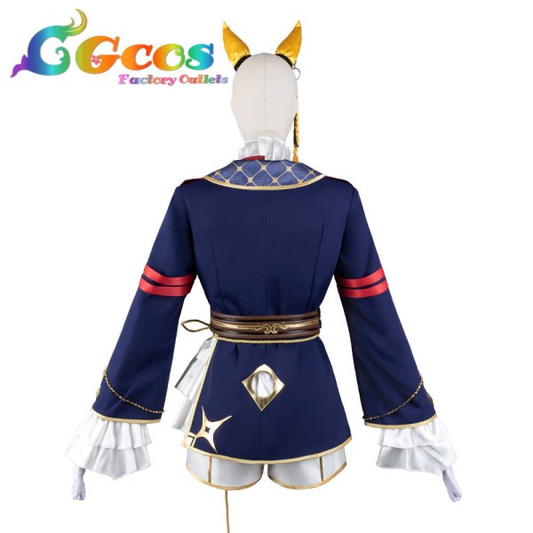 画像4: 一部在庫 ウマ娘プリティーダービー カルストンライトオ 勝負服 コスプレ衣装 (4)
