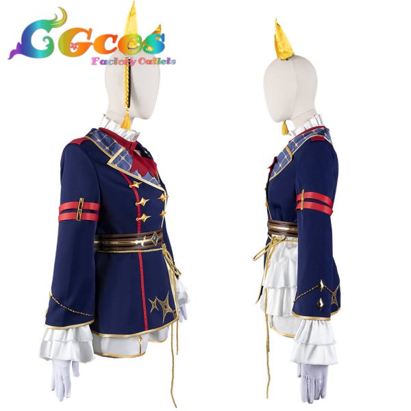 画像3: 一部在庫 ウマ娘プリティーダービー カルストンライトオ 勝負服 コスプレ衣装 (3)