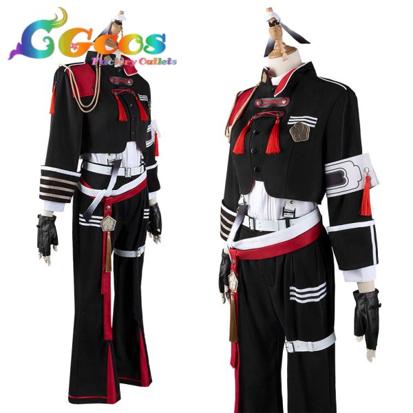 画像4: 一部在庫 バーチャルYouTuber VTuber VΔLZ 三華の樂 弦月藤士郎 コスプレ衣装 (4)