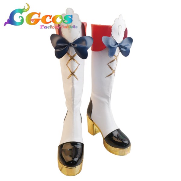 画像1: アイカツ!　コスプレ靴　星宮いちご　四ツ星学園　S4制服　コスプレブーツ　コスプレ衣装 (1)
