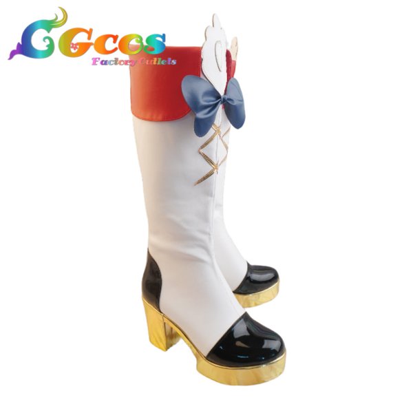 画像2: アイカツ!　コスプレ靴　星宮いちご　四ツ星学園　S4制服　コスプレブーツ　コスプレ衣装 (2)