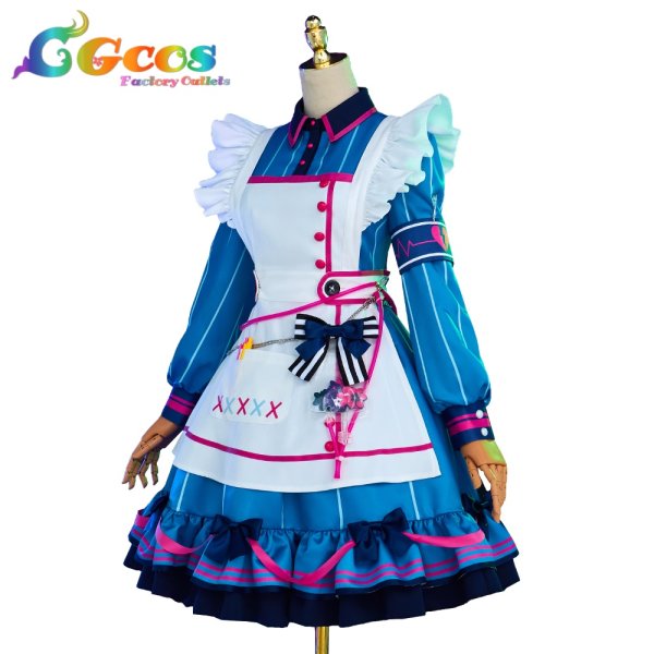 画像2: プロジェクトセカイ カラフルステージ! feat. 初音ミク 朝比奈まふゆ てりぶる★なーすさん 猫耳おばけの案内人 コスプレ衣装 (2)