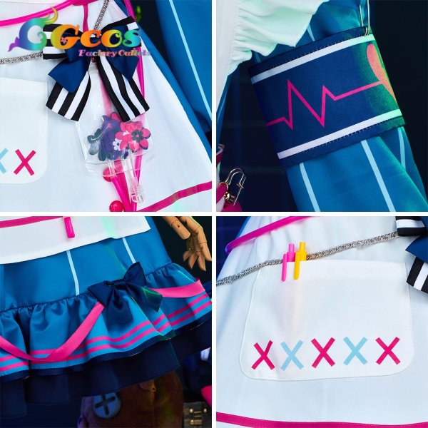 画像4: プロジェクトセカイ カラフルステージ! feat. 初音ミク 朝比奈まふゆ てりぶる★なーすさん 猫耳おばけの案内人 コスプレ衣装 (4)