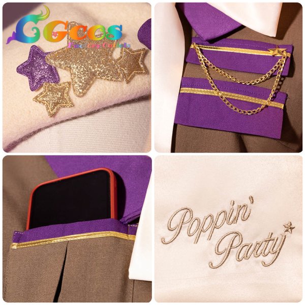 画像7: 「一部在庫あり」BanG Dream! 　Poppin'Party　LIVE 2024　市ヶ谷有咲 　コスプレ衣装 (7)