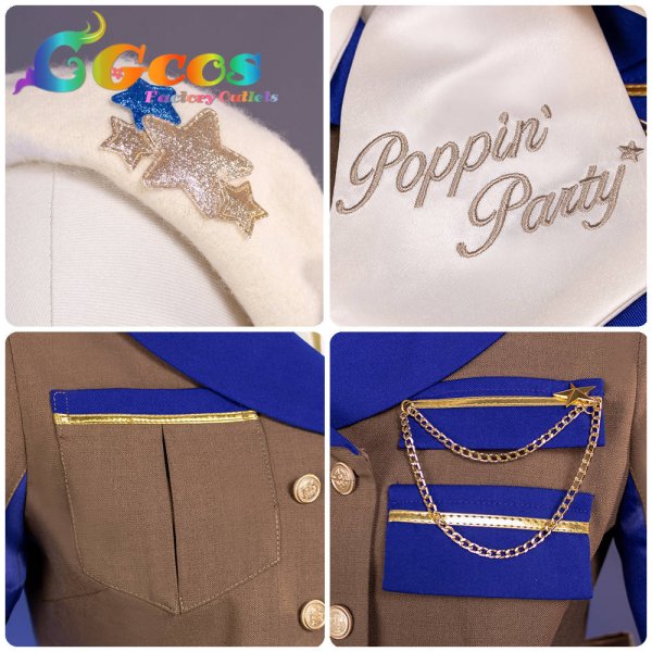 画像7: BanG Dream! 　Poppin'Party　花園たえ　コスプレ衣装 (7)