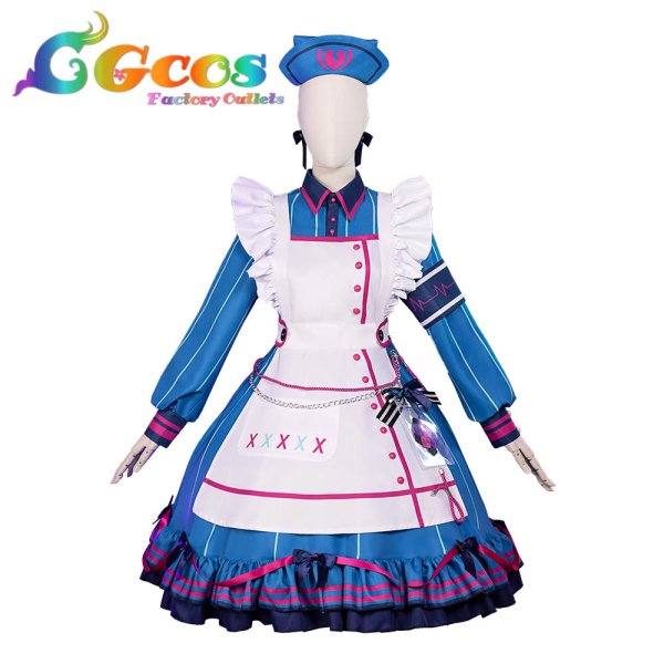 画像4: 「一部在庫」プロジェクトセカイ カラフルステージ!feat.初音ミク　猫耳おばけの案内人　朝比奈まふゆ　コスプレ衣装 (4)