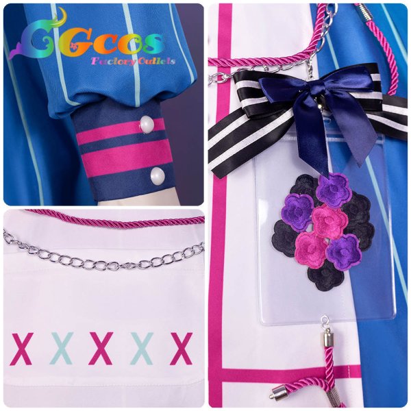 画像9: 「一部在庫」プロジェクトセカイ カラフルステージ!feat.初音ミク　猫耳おばけの案内人　朝比奈まふゆ　コスプレ衣装 (9)