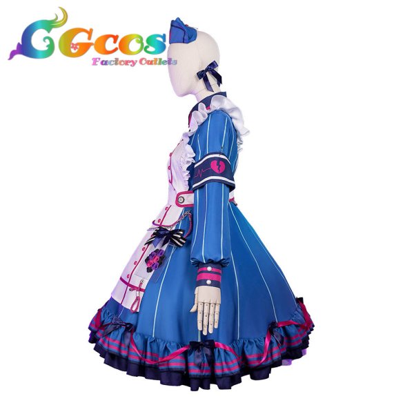 画像6: 「一部在庫」プロジェクトセカイ カラフルステージ!feat.初音ミク　猫耳おばけの案内人　朝比奈まふゆ　コスプレ衣装 (6)