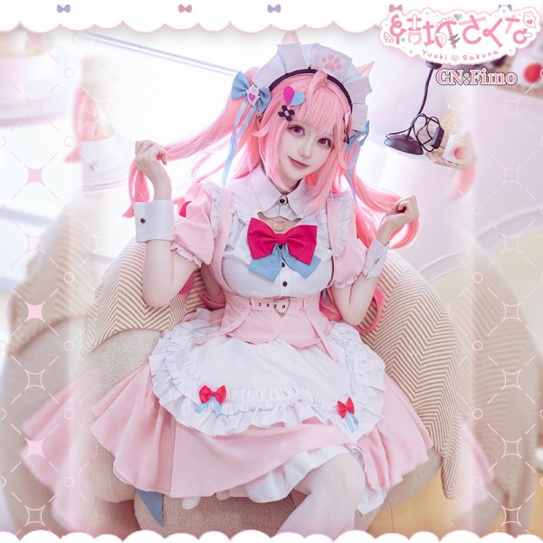 画像2: 「一部在庫」バーチャルYouTuber VTuber 結城さくな コスプレ衣装 (2)