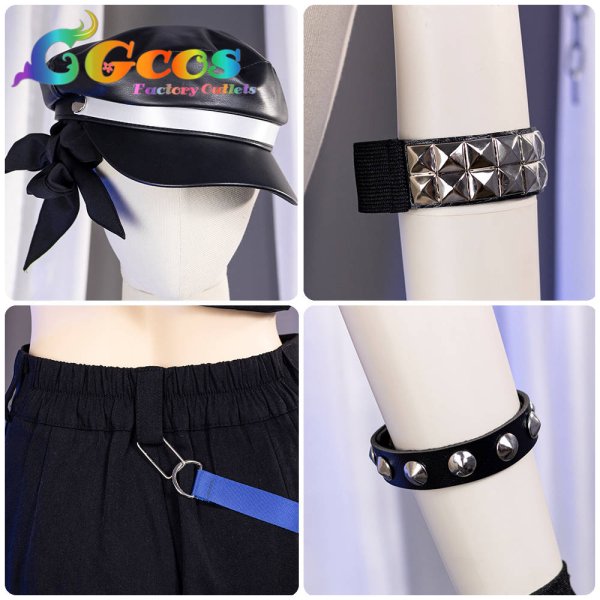 画像6: 一部在庫　ブルーアーカイブ　黒見セリカ（アイドル）　コスプレ衣装 (6)