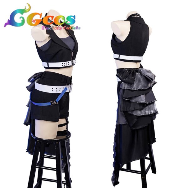 画像3: 一部在庫　ブルーアーカイブ　黒見セリカ（アイドル）　コスプレ衣装 (3)
