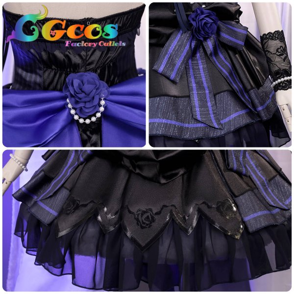 画像5: 一部在庫　虹ヶ咲学園スクールアイドル同好会　天使と悪魔からの招待状　朝香果林　コスプレ衣装 (5)