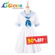 画像1: 50%OFF! 　半額セール　バーチャルYouTuber　VTuber　ほろはにヶ丘高校　桃鈴ねね　猫又おかゆ　兎田ぺこら　全員　セーラー服　コスプレ衣装 (1)