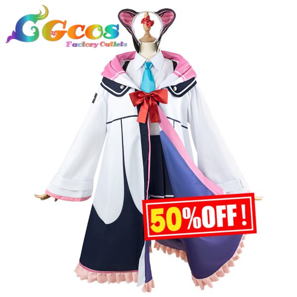 画像1: 50%OFF！ 半額セール　ブルーアーカイブ　才羽モモイ　コスプレ衣装 (1)