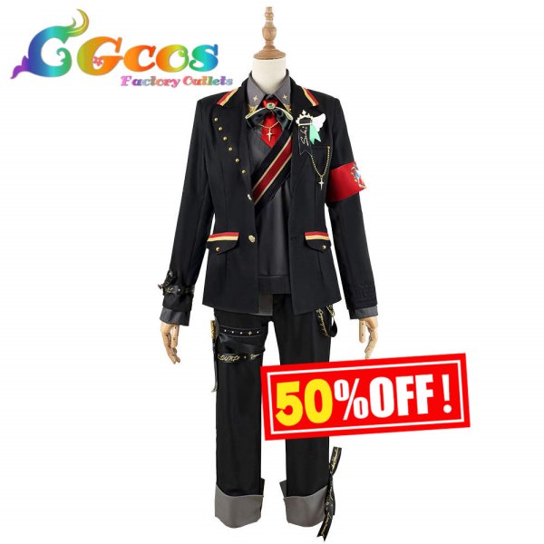 画像1: 50%OFF!  半額セール プロジェクトセカイ カラフルステージ!feat.初音ミク　東雲彰人　2.5周年お祝い　コスプレ衣装 (1)