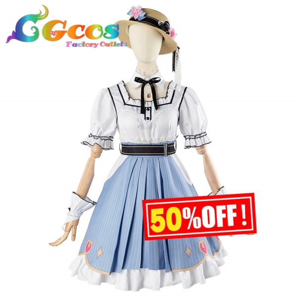 画像1: 50%OFF! 半額セール　バーチャルYouTuber　VTuber　さくらみこ　おめかしデート服　生誕祭　コスプレ衣装 (1)