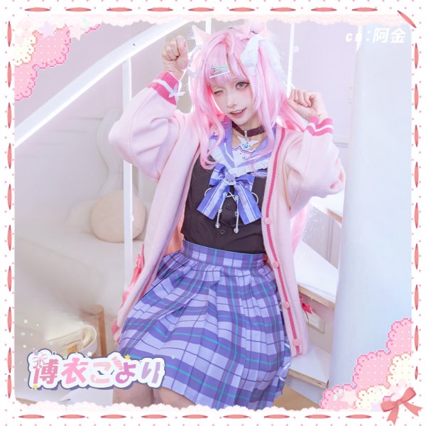 画像3: 一部在庫 バーチャルYouTuber VTuber 制服 博衣こより  コスプレ衣装 (3)