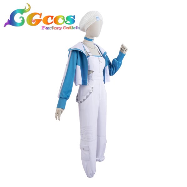 画像2: 「一部在庫あり」星乃一歌　コスプレ　ミクとの出会い　アンビション・サロペット　プロジェクトセカイ　コスプレ衣装 (2)