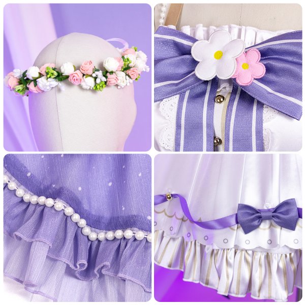 画像3: 虹ヶ咲学園スクールアイドル同好会　天使と悪魔からの招待状　上原歩夢　中須かすみ　天王寺璃奈　宮下愛　エマ・ヴェルデ　朝香果林　優木せつ菜　桜坂しずく　近江彼方　ミア・テイラー　鐘嵐珠　三船栞子　コスプレ衣装 (3)