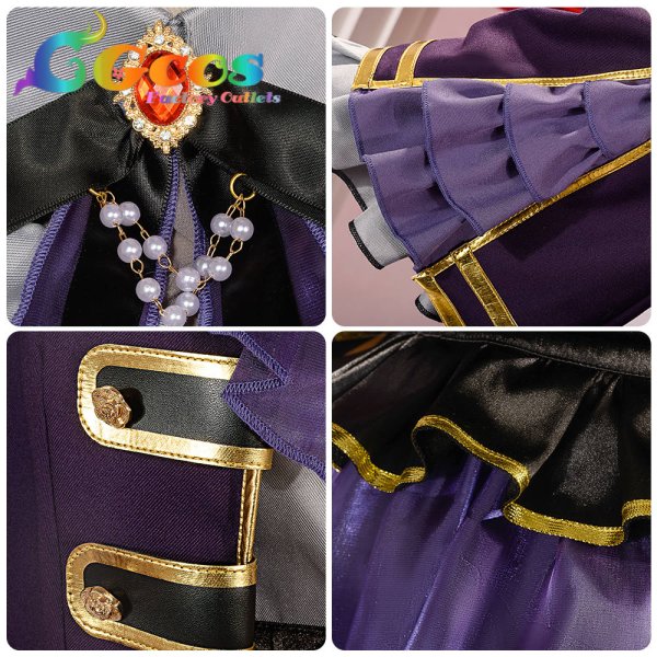 画像5: 「一部在庫あり」 BanG Dream!  Roselia 6th anniversary 今井リサ コスプレ衣装 (5)