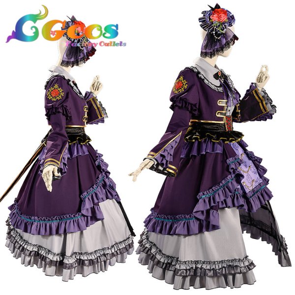 画像3: 「一部在庫あり」 BanG Dream!  Roselia 6th anniversary 今井リサ コスプレ衣装 (3)