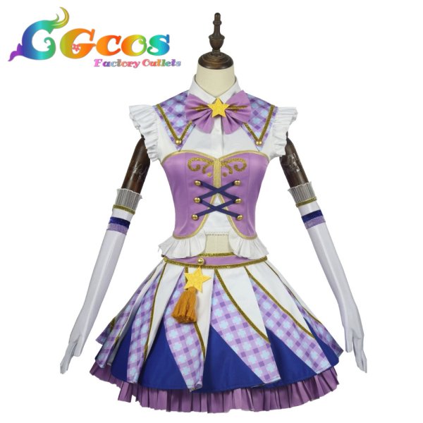 画像1: アイカツ!　紫吹蘭　パレード　コスプレ衣装 (1)