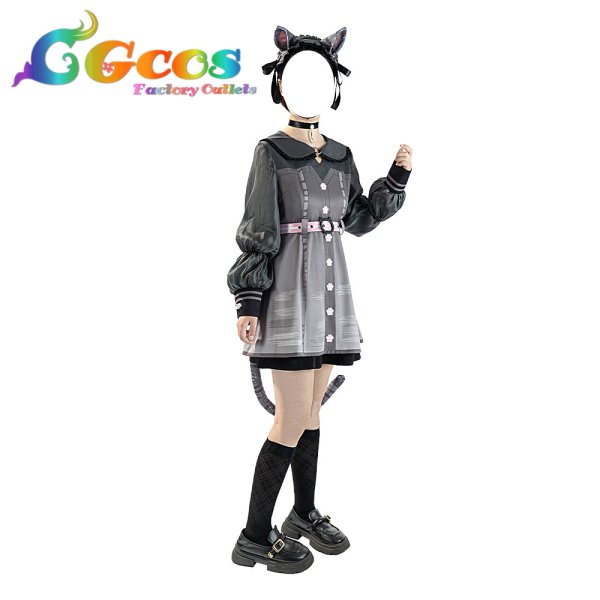 画像2: 一部在庫　プロジェクトセカイ　コスプレ　pretty silver tabby　桃井愛莉　コスプレ衣装 (2)