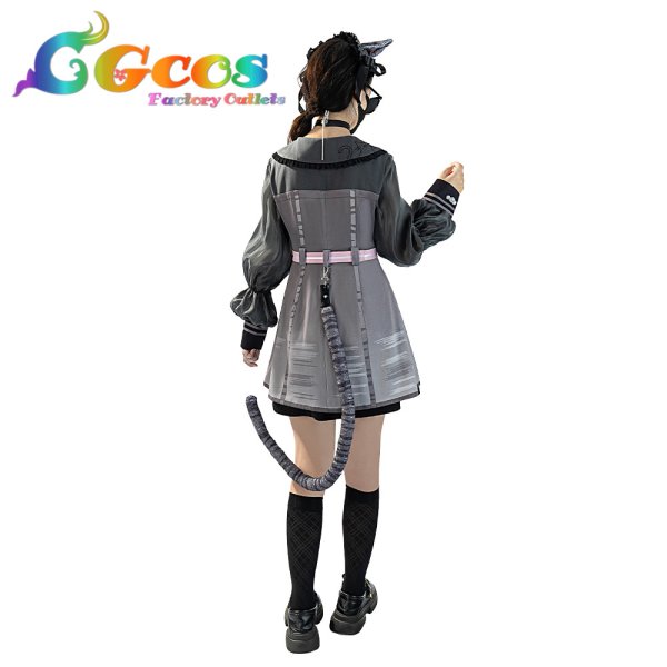 画像4: 一部在庫　プロジェクトセカイ　コスプレ　pretty silver tabby　桃井愛莉　コスプレ衣装 (4)