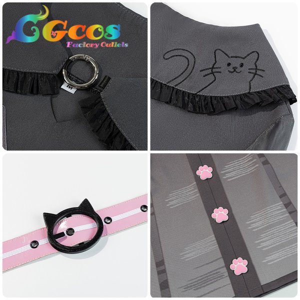 画像5: 一部在庫　プロジェクトセカイ　コスプレ　pretty silver tabby　桃井愛莉　コスプレ衣装 (5)