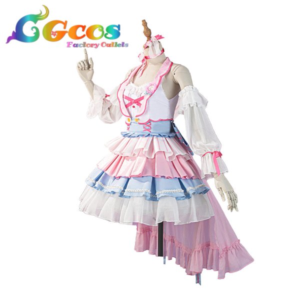 画像2: 一部在庫　BanG Dream! 　バンドリ！　Pastel＊Palettes　丸山彩　シーズン3衣装　コスプレ衣装 (2)