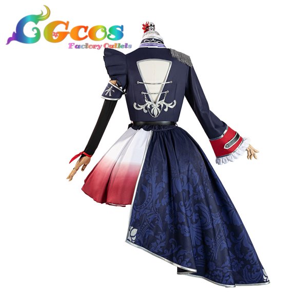 画像4: 一部在庫　バーチャルYouTuber　VTuber　「藍の華」ライブ衣装　鈴木ヒナ　コスプレ衣装 (4)