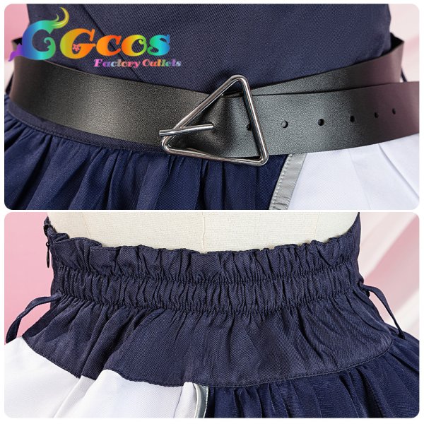 画像7: 一部在庫　バーチャルYouTuber　VTuber　「藍の華」ライブ衣装　鈴木ヒナ　コスプレ衣装 (7)