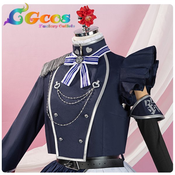 画像5: 一部在庫　バーチャルYouTuber　VTuber　「藍の華」ライブ衣装　鈴木ヒナ　コスプレ衣装 (5)