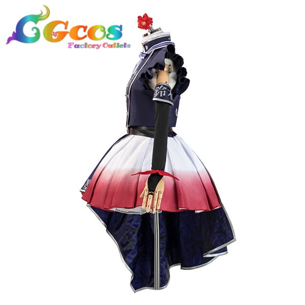 画像3: 一部在庫　バーチャルYouTuber　VTuber　「藍の華」ライブ衣装　鈴木ヒナ　コスプレ衣装 (3)