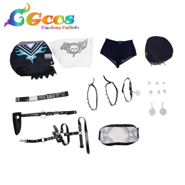 画像8: バーチャルYouTuber　VTuber　輪堂千速　初期2D　コスプレ衣装 (8)