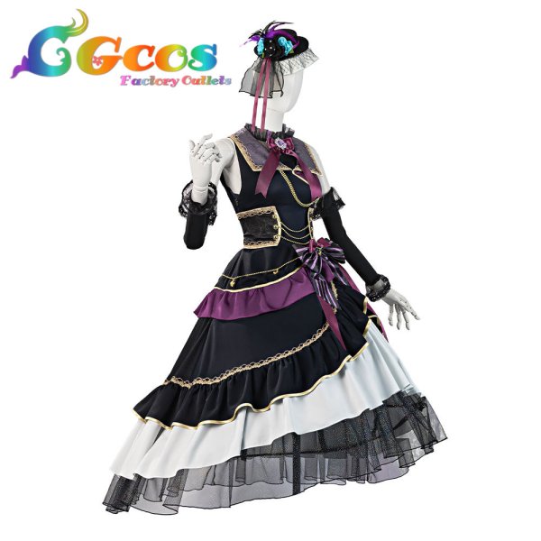 画像2: バンドリ！　Roselia　10周年衣装　湊友希那　コスプレ衣装 (2)