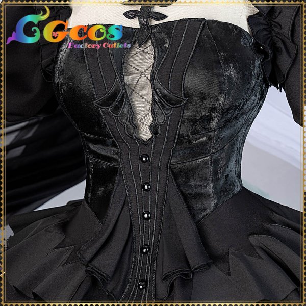 画像8: バンドリ！　MyGO!!!!! 　Ave Mujica　若葉睦　アークナイツコラボ衣装　コスプレ衣装 (8)